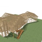 Perspectives Home Designs 3D view of home outline