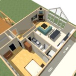 Perspectives Home Designs Interior 3D Floor plan Living Space